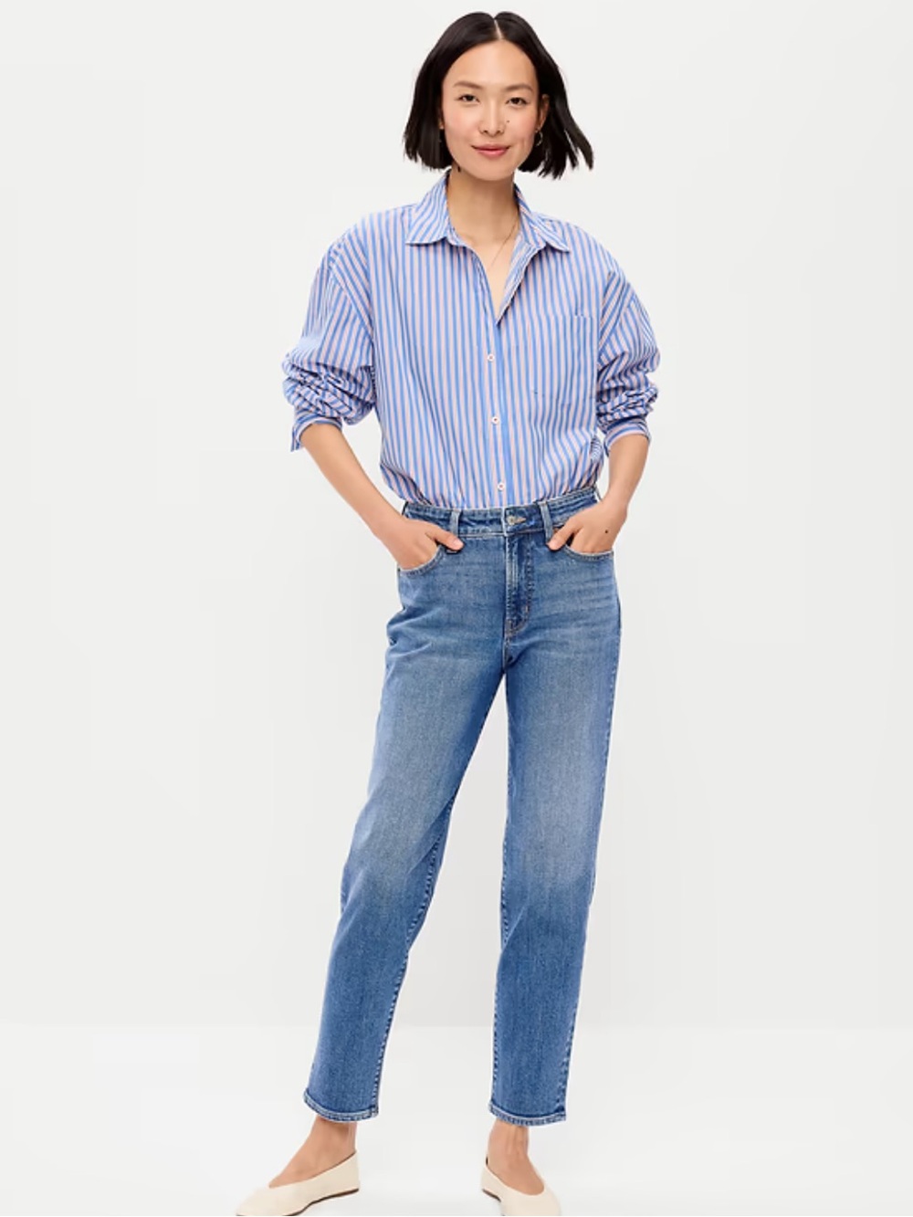 NWT Old Navy OG Straight Leg Jeans 6 Tall 6T